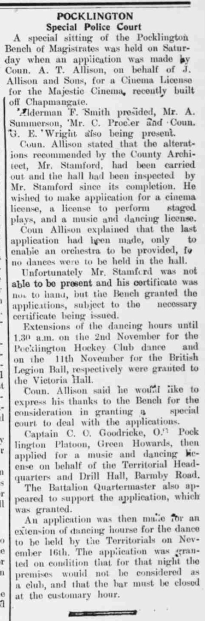 Majestic Cinema opens